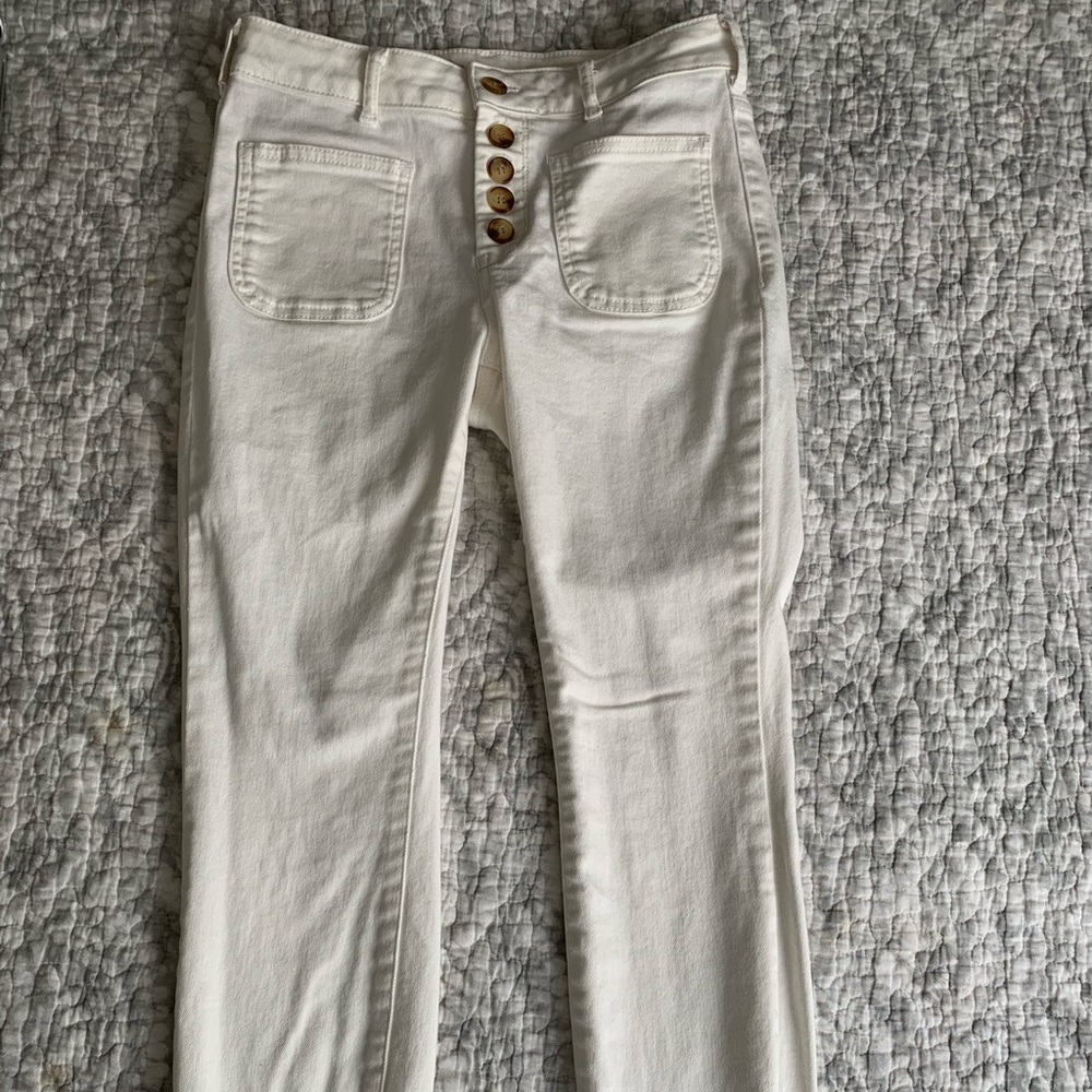 Anthropologie white jeggings